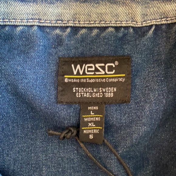 WESC Guilty Pleasures Trucker Unisex Jean Jacket NWT - Picture 11 of 16